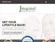 Tablet Screenshot of integratedmedicalcenter.net